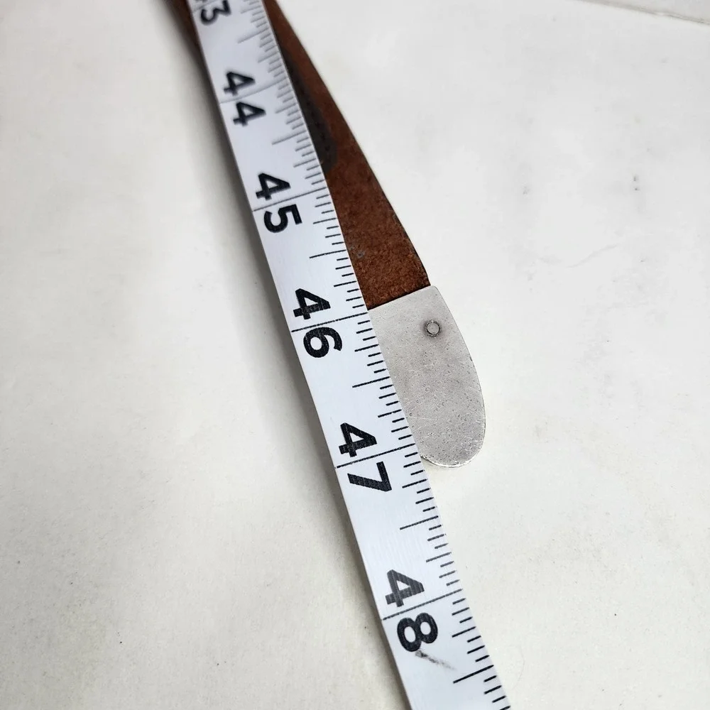 Onyx by Brighton Belt Mens 42 Brown Black Golf Concho Leather 12000